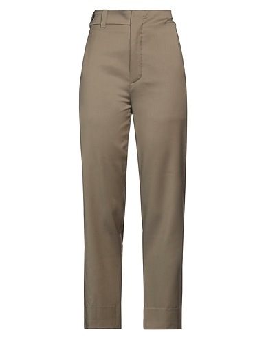 VEJAS Casual trouser Military green 100% Wool
