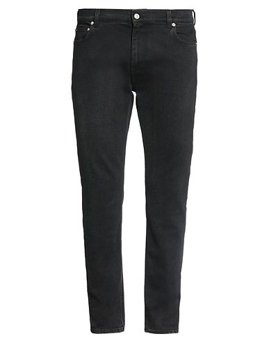 GRIFONI Denim trousers Black 98% Cotton, 2% Elastane