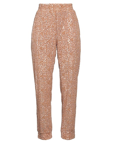 PINKO C-CLIQUE Casual trouser Camel 97% Polyester, 3% Elastane
