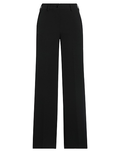 CLIPS MORE Casual pants Black 91% Polyester, 9% Elastane