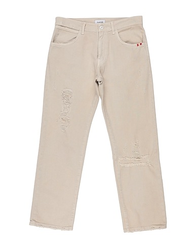 AMISH SUPPLIES Denim trousers Beige 100% Cotton