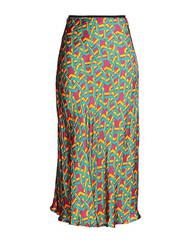 8 by YOOX Maxi Skirts MULTICOLOR SATIN LONG SKIRT
 Garnet 100% Viscose