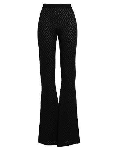 VERSACE Casual trouser Black 85% Wool, 15% Polyamide