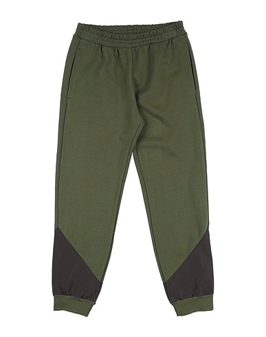 DONDUP Casual trouser Military green 100% Cotton, Polyester, Elastane