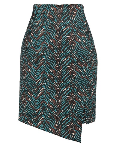 CAMICETTASNOB Mini skirt Deep teal 58% Viscose, 35% Polyester, 7% Elastane
