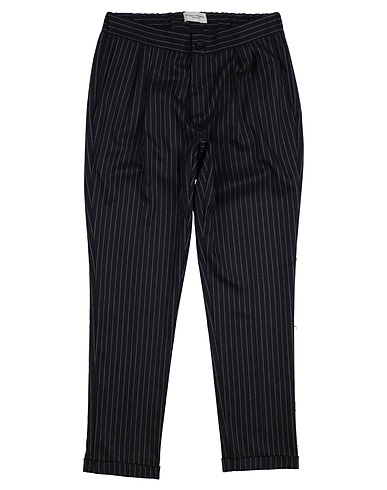 PAOLO PECORA Casual trouser Midnight blue 65% Polyester, 33% Viscose, 2% Elastane