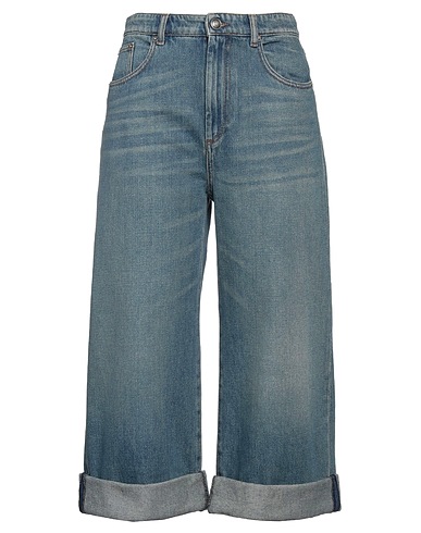 SPORTMAX Denim trousers Blue 100% Cotton