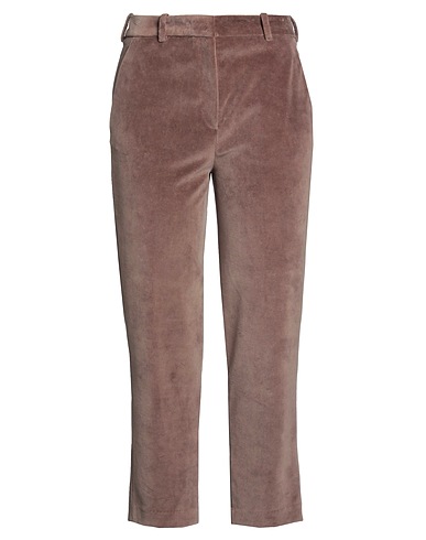 CIRCOLO 1901 Casual trouser Brown 80% Cotton, 20% Polyester