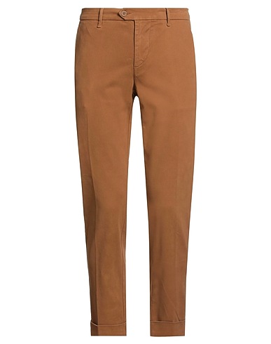 0/ZERO CONSTRUCTION Casual trouser Camel 69% Cotton, 29% Lycra®, 2% Elastane