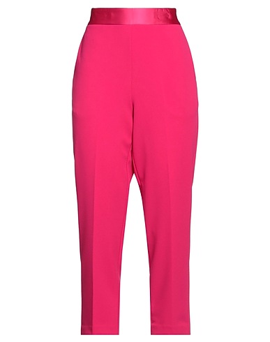 VICOLO Casual trouser Fuchsia 97% Polyester, 3% Elastane, Acetate, Viscose