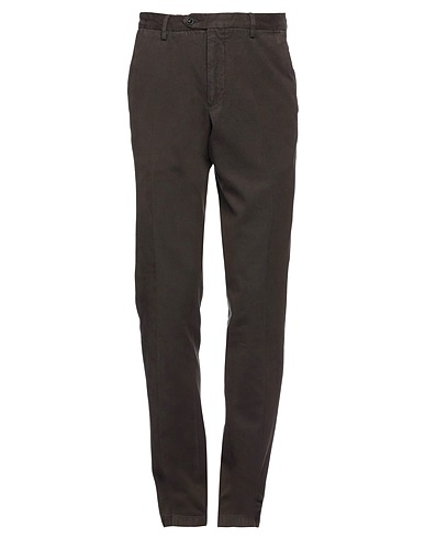 DRUMOHR Casual pants Dark brown 100% Cotton