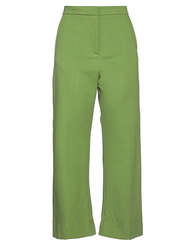 MEIMEIJ Casual trouser Lime green 68% Viscose, 32% Elastane, Polyester, Cotton
