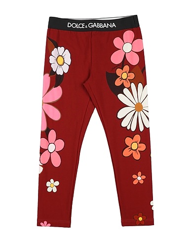 DOLCE&GABBANA BOTTOMWEAR Brick red 90% Cotton, 10% Elastane