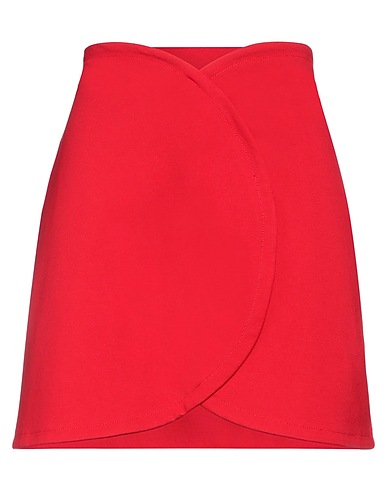 SUOLI Mini skirt Red 65% Viscose, 30% Polyamide, 5% Elastane