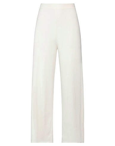 EU·FO·NÌ·A Pantalone Avorio 70% Viscosa, 30% Poliestere