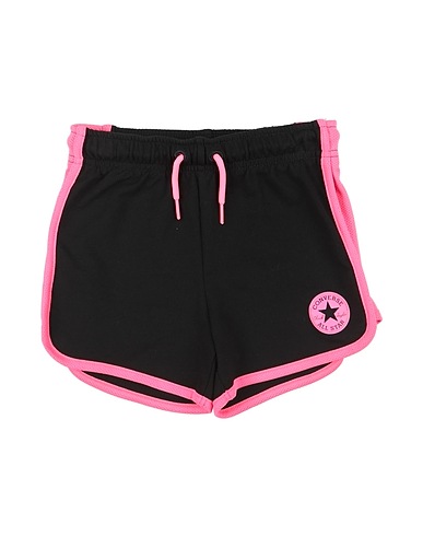 CONVERSE Pantalone felpa CHUCK PATCH MESH SHORT
 Nero 60% Cotone, 40% Poliestere