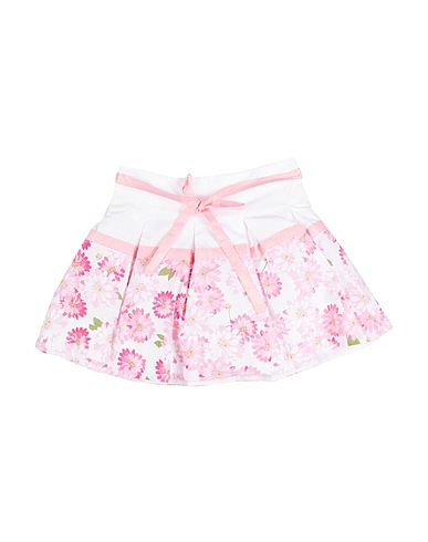 SIMONETTA MINI Skirt White 100% Cotton, Viscose, Silk