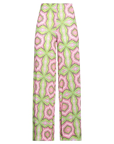 CIRCUS HOTEL Casual trouser Lime green 50% Cotton, 35% Viscose, 15% Polyester