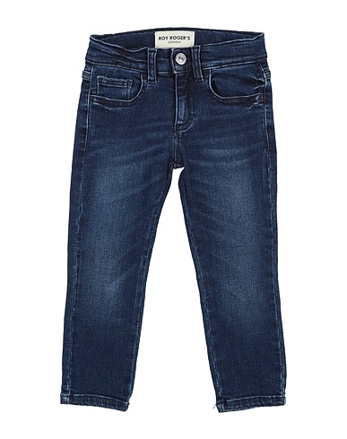 ROŸ ROGER'S Denim trousers Blue 93% Cotton, 5% Elastomultiester, 2% Elastane