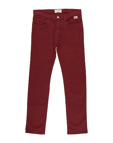 ROŸ ROGER'S Casual trouser BORDEAUX 100% Cotton
