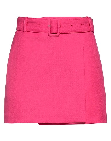 AMI ALEXANDRE MATTIUSSI Mini skirt Fuchsia 100% Virgin Wool