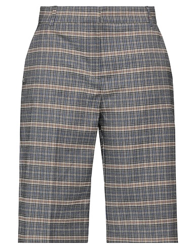 MANILA GRACE Casual trouser Navy blue 74% Polyester, 21% Viscose, 5% Elastane