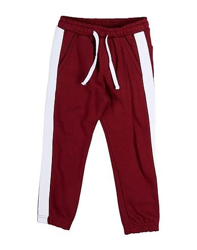 PAOLO PECORA Casual trouser Burgundy 100% Cotton