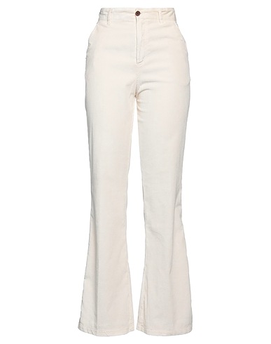 WHITE SAND Casual pants Ivory 52% Cotton, 24% Modal, 22% Polyester, 2% Elastane