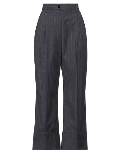 DOLCE&GABBANA Casual trouser Charcoal 96% Cotton, 3% Polyamide, 1% Elastane