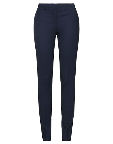 LARDINI Casual trouser Midnight blue 97% Virgin Wool, 3% Elastane
