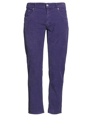 DEPARTMENT 5 Casual trouser Purple 98% Cotton, 2% Elastane