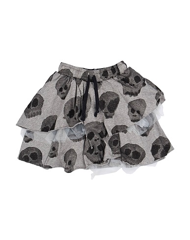 NUNUNU Skirt Grey 100% Cotton, Nylon