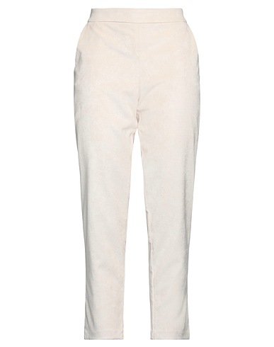 KAOS JEANS Casual pants Cream 87% Polyester, 10% Polyamide, 3% Elastane