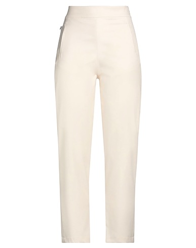 JIJIL Casual trouser Ivory 66% Polyester, 33% Viscose, 1% Elastane