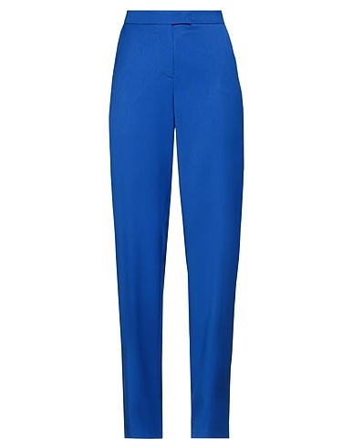 JIJIL Casual trouser Bright blue 66% Polyester, 33% Viscose, 1% Elastane