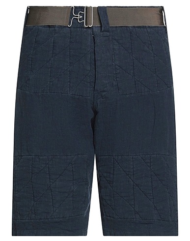 MAISON MARGIELA Shorts & Bermuda Midnight blue 100% Linen