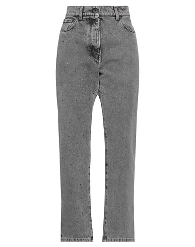 MSGM Denim trousers Grey 100% Cotton