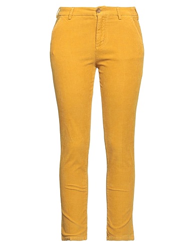 40WEFT Casual pants Mustard 97% Cotton, 3% Elastane