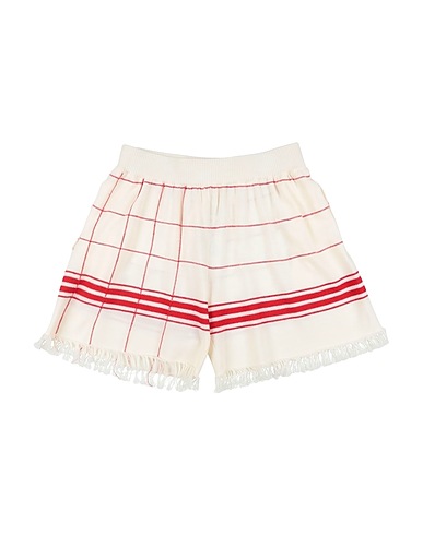 MAISON MARGIELA Shorts & Bermuda Red 60% Wool, 20% Acrylic, 12% Linen, 8% Polyester