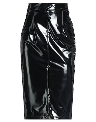 MARCO BOLOGNA Midi skirt Black 100% Polyurethane