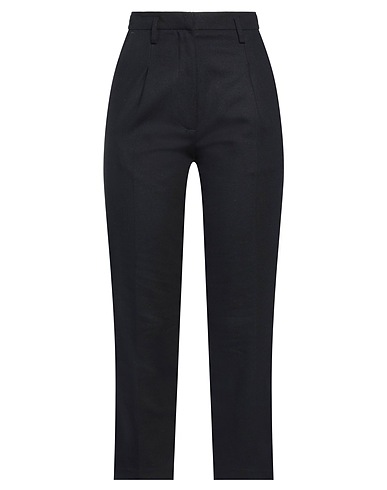 SHE'S Casual trouser Midnight blue 39% Cotton, 25% Polyester, 20% Wool, 11% Synthetic fibers, 5% Other Fibres