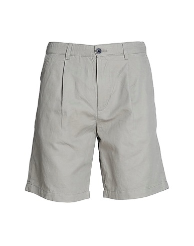 SELECTED HOMME Shorts & Bermuda Sage green 55% Organic cotton, 45% Linen