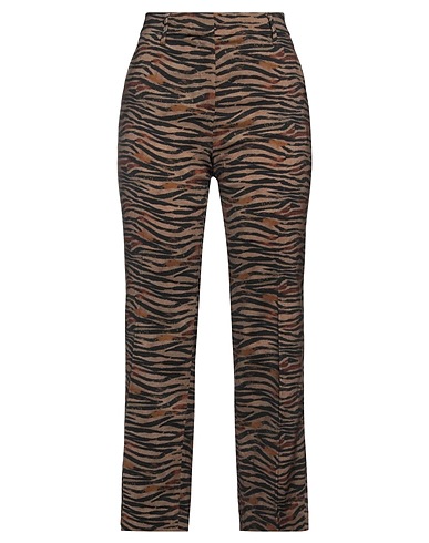 TRUE ROYAL Casual pants Khaki 88% Virgin Wool, 10% Polyamide, 2% Elastane