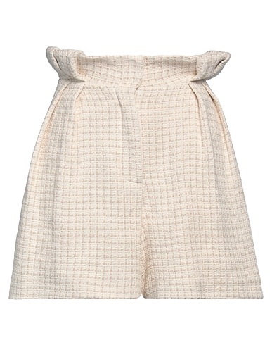 JIJIL Shorts & Bermudas Elfenbein 71% Baumwolle, 26% Polyester, 3% Andere Fasern