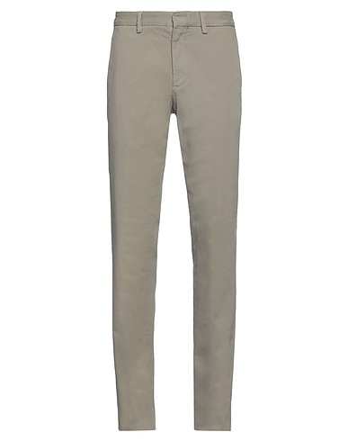 GRIFONI Casual trouser Khaki 98% Cotton, 2% Elastane