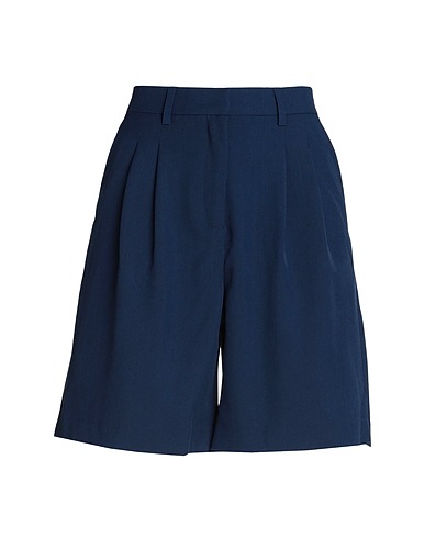 VERO MODA Shorts & Bermudas Marineblau 77% Polyester, 19% Viskose, 4% Elastan