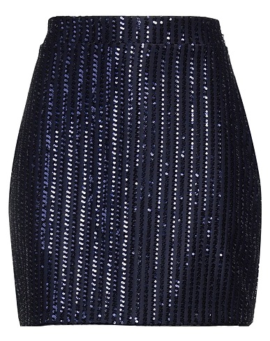 JIJIL Mini skirt Navy blue 97% Polyester, 3% Elastane