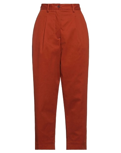WHITE SAND Casual pants Brown 98% Cotton, 2% Elastane