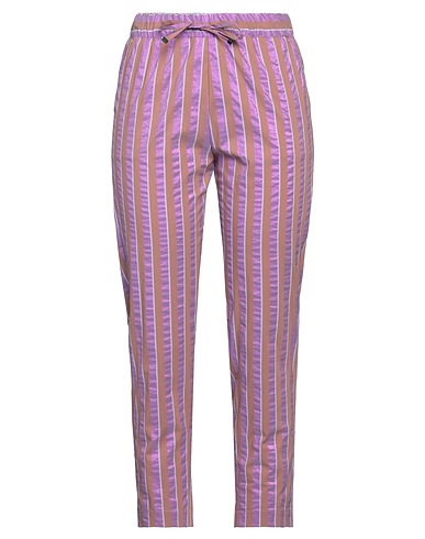 MYTHS Casual trouser Mauve 62% Cotton, 29% Polyamide, 6% Polyester, 3% Elastane