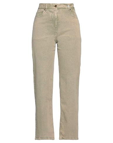 MYTHS Pantaloni jeans Verde militare 98% Cotone, 2% Elastan